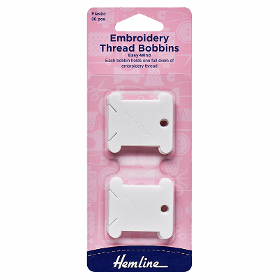 H3006.PL Embroidery Thread Bobbins: Plastic: 30 Pieces 